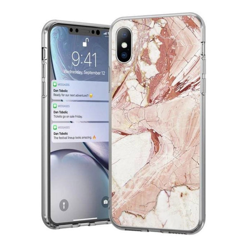 Wozinsky Marble Case Back Cover (Samsung Galaxy A50 / A30s) pink