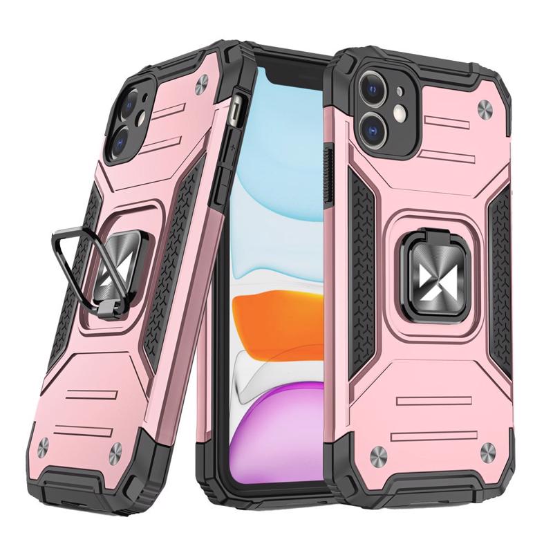 Wozinsky Ring Armor Case Back Cover (iPhone 11) pink