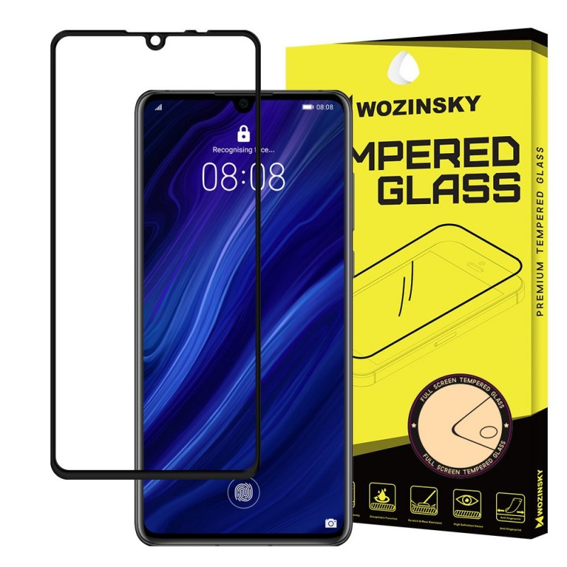 Wozinsky Tempered Glass Full Glue And Coveraged (Huawei P30) black