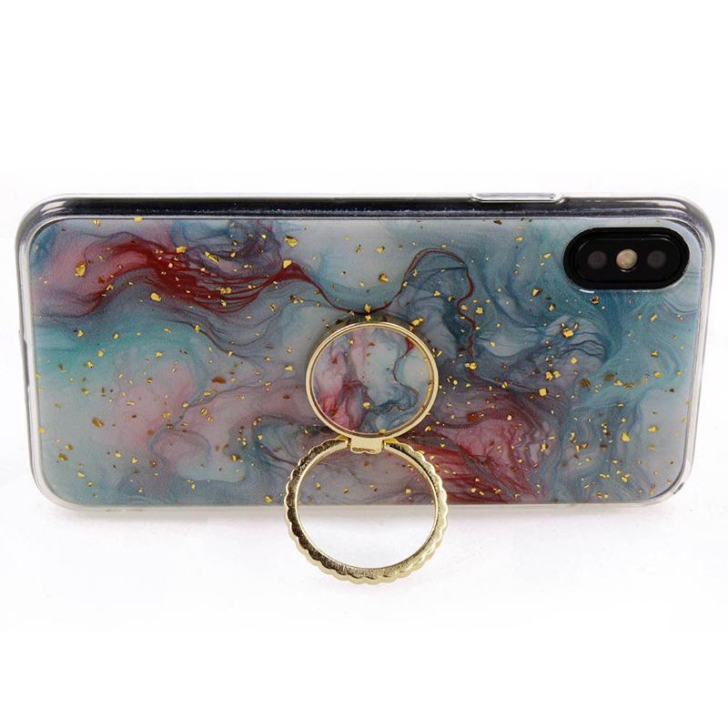 Marble Ring Case Back Cover (iPhone 6 / 6S) turquoise