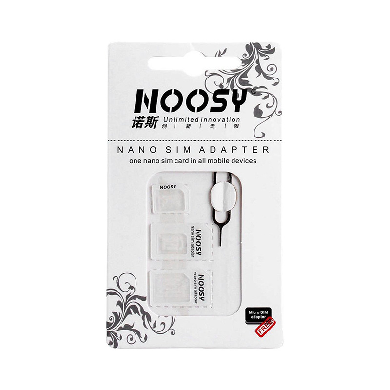 Noosy Nano & Micro SIM Adapter 3in1 (white)