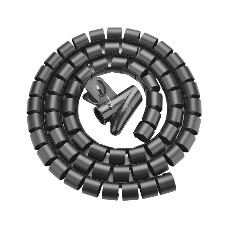 UGREEN Spiral Tube Cable Organizer Σπιράλ Οργάνωσης Καλωδίων 1.5m (30818) black