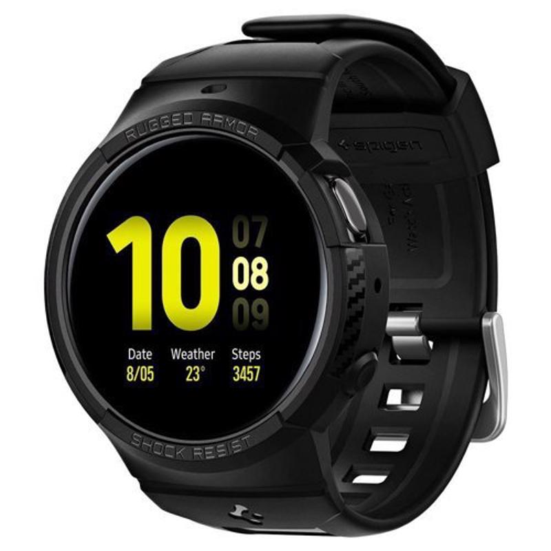 Spigen® Rugged Armor Pro™ ACS02066 Bezel Case (Samsung Galaxy Watch Active2) (44mm) matte black