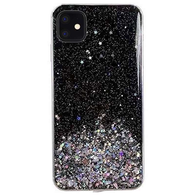 Wozinsky Star Glitter Shining Armor Back Cover (iPhone 12 Mini) black