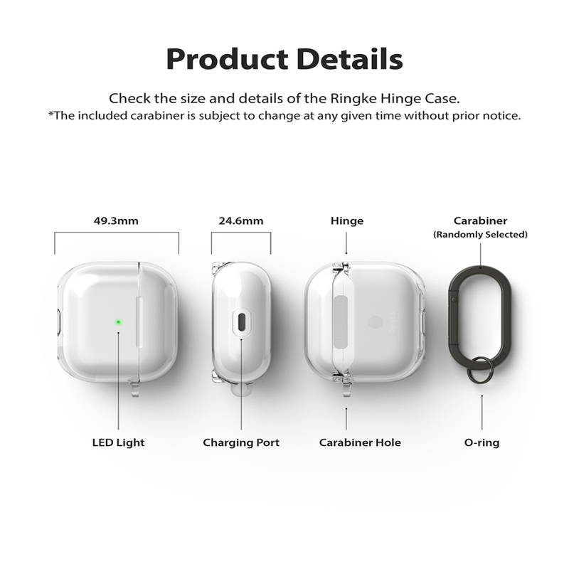 Ringke Hinge Hook Case (Apple AirPods 3) clear
