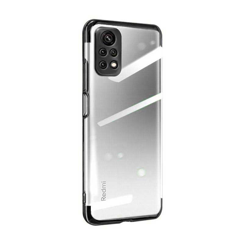 Clear Electroplating Case Back Cover (Xiaomi Redmi Note 11 Pro 5G / 4G) black
