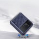 Dux Ducis Venice Leather Case (Samsung Galaxy Z Flip 3) blue