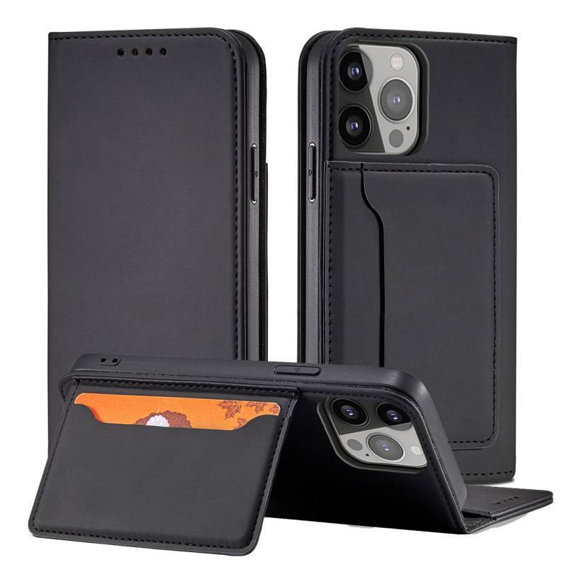 Wallet Card Holder Book Case (iPhone 14 Pro) black