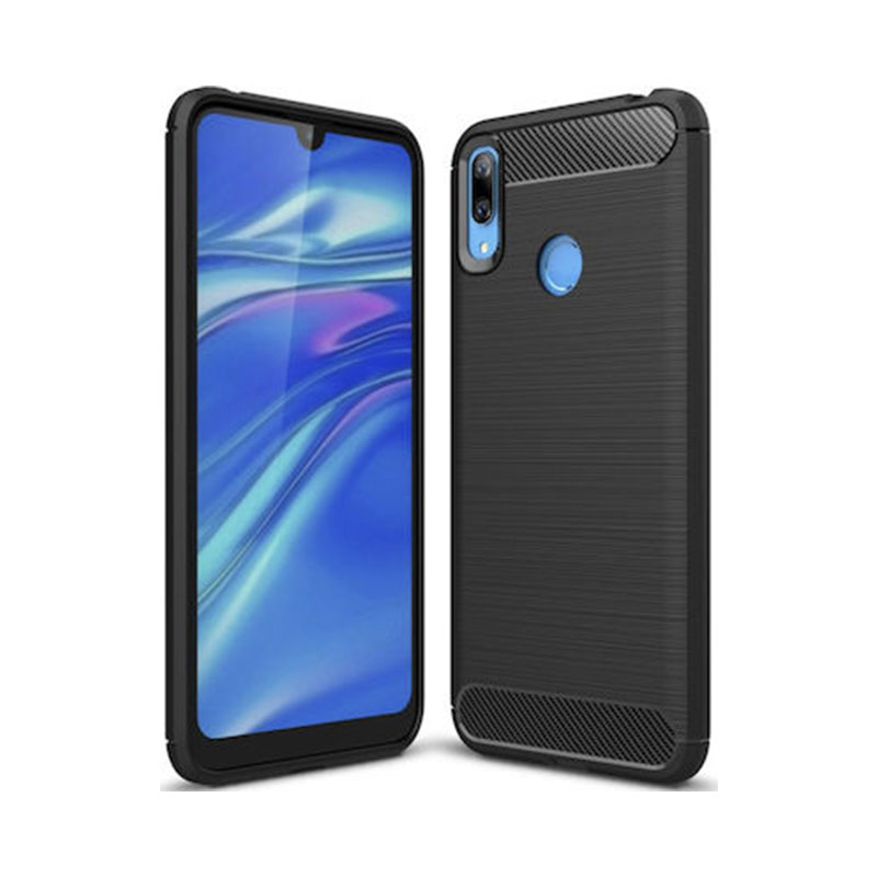 Carbon Case Back Cover (Huawei Y7 2019) black