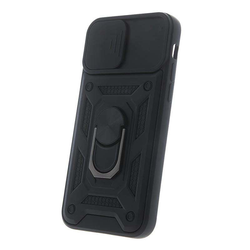 Slide Camera Armor Back Cover Case (Xiaomi Redmi 10C) black