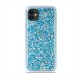 Liquid Crystal Glitter Armor Back Cover (iPhone 11) blue