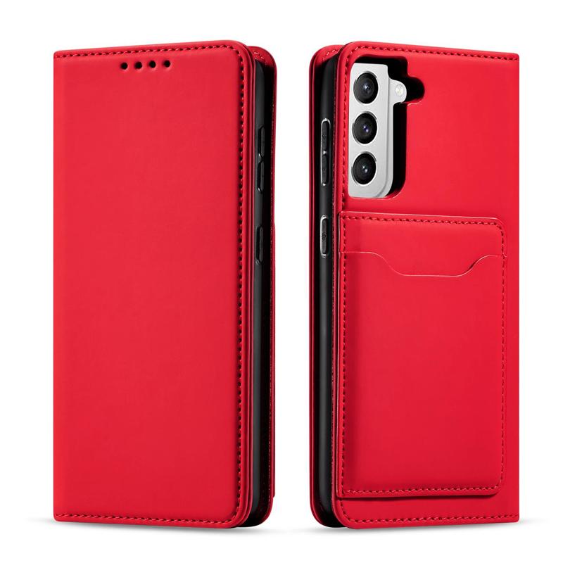 Wallet Card Holder Book Case (Samsung Galaxy S22 Plus) red