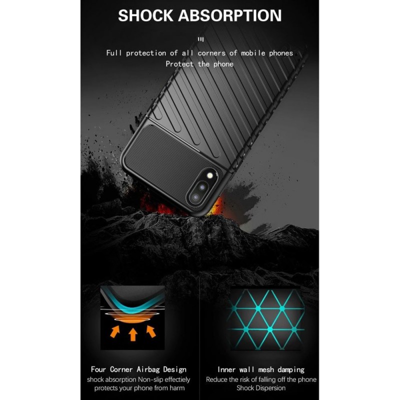 Anti-shock Thunder Case Rugged Cover (Samsung Galaxy A10) black