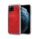 Liquid Crystal Pearl Case Back Cover (Samsung Galaxy A12) red