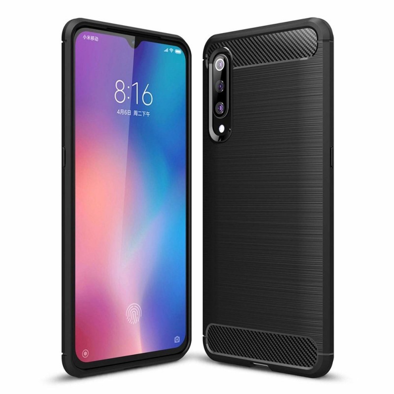 Carbon Case Back Cover (Xiaomi Mi 9 Lite) black