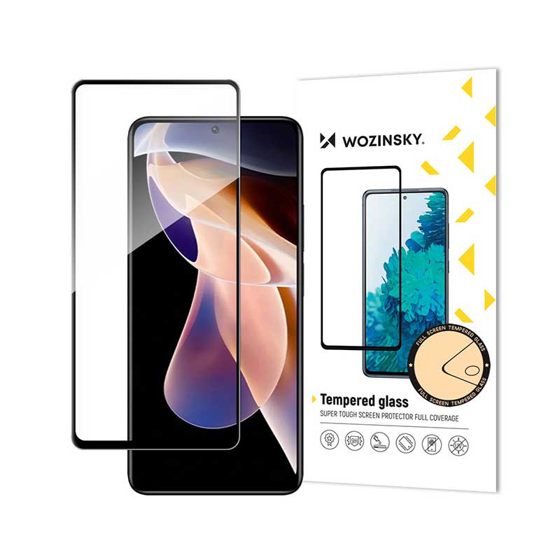 Wozinsky Tempered Glass 5D Full Glue And Coveraged (Xiaomi Redmi Note 11 Pro / 11 Pro Plus) black