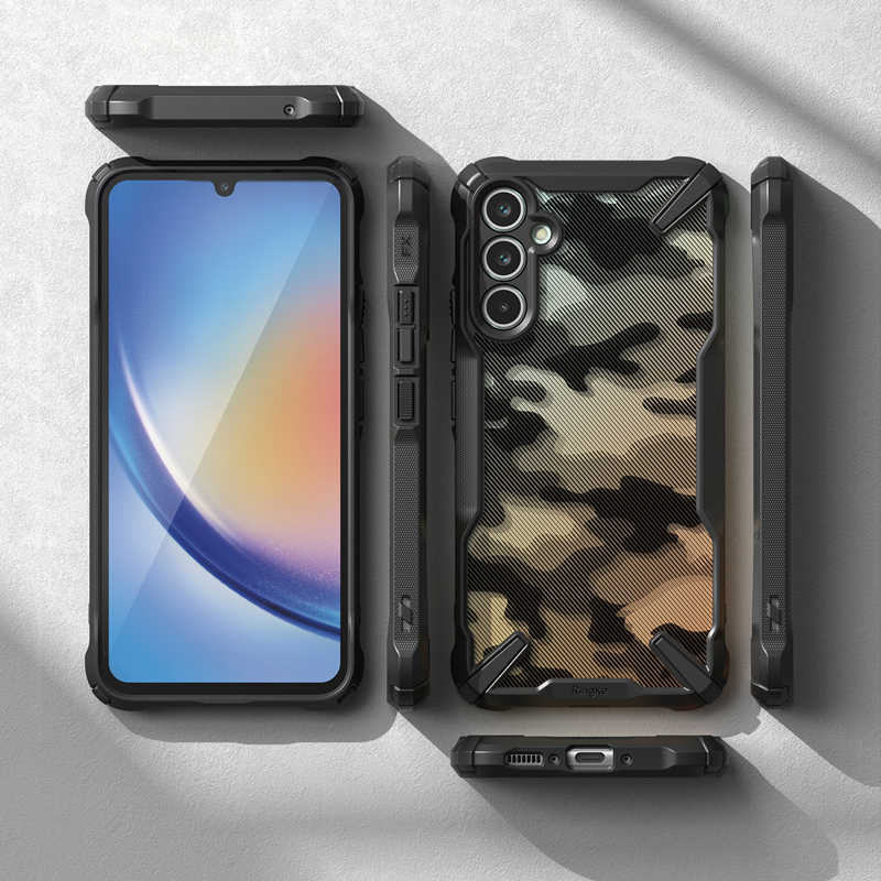 Ringke Fusion-X Back Case (Samsung Galaxy A54 5G) camo-black