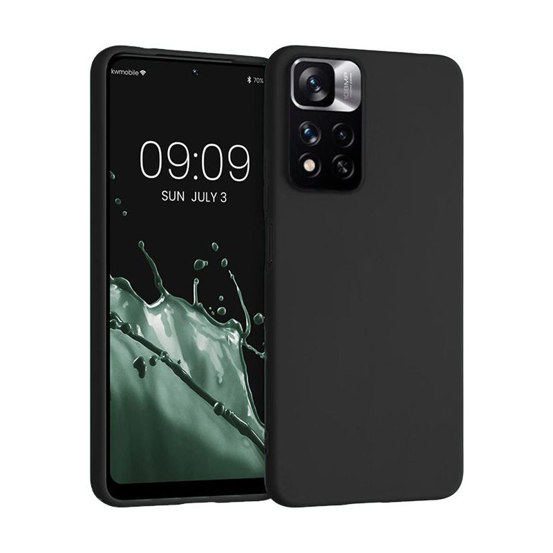 Soft Matt Case Back Cover (Xiaomi Redmi Note 11 Pro Plus) black