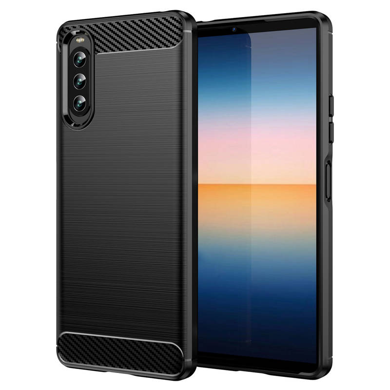 Carbon Case Back Cover (Sony Xperia 10 IV) black