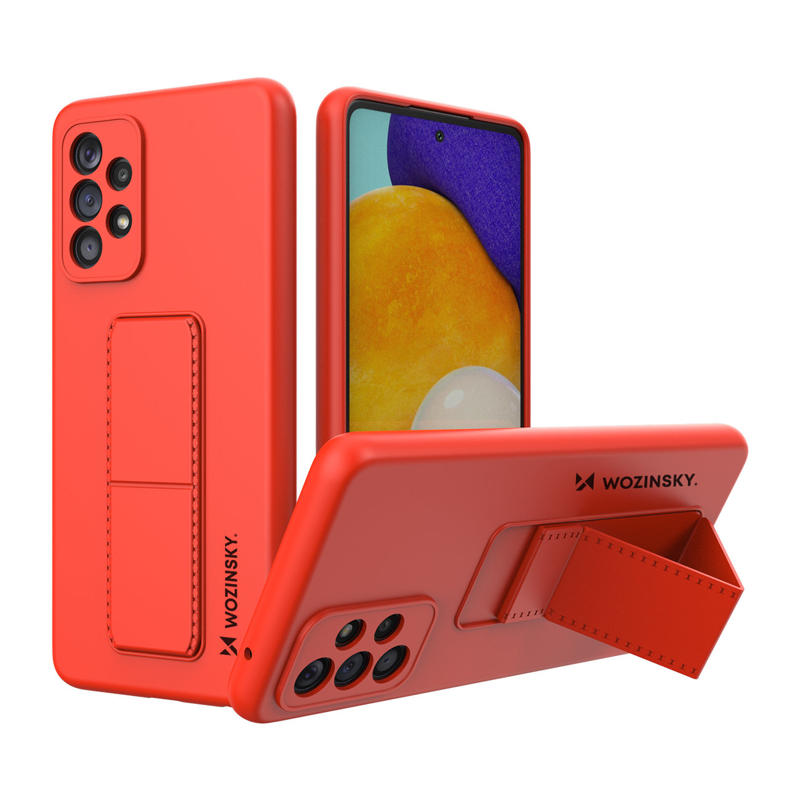 Wozinsky Kickstand Flexible Back Cover Case (Samsung Galaxy A53 5G) red