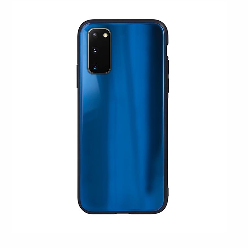 Aurora Glass Case Back Cover (Samsung Galaxy S20) blue
