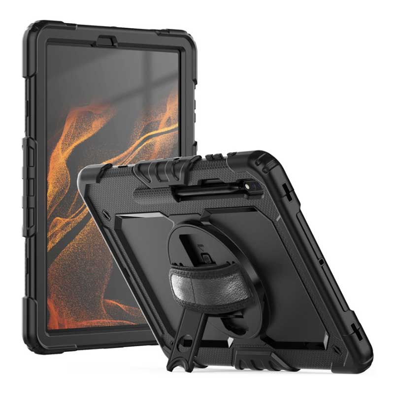 Tech-Protect Solid 360 Back Cover Case (Samsung Galaxy Tab S7 Plus / S8 Plus / S7 FE) black