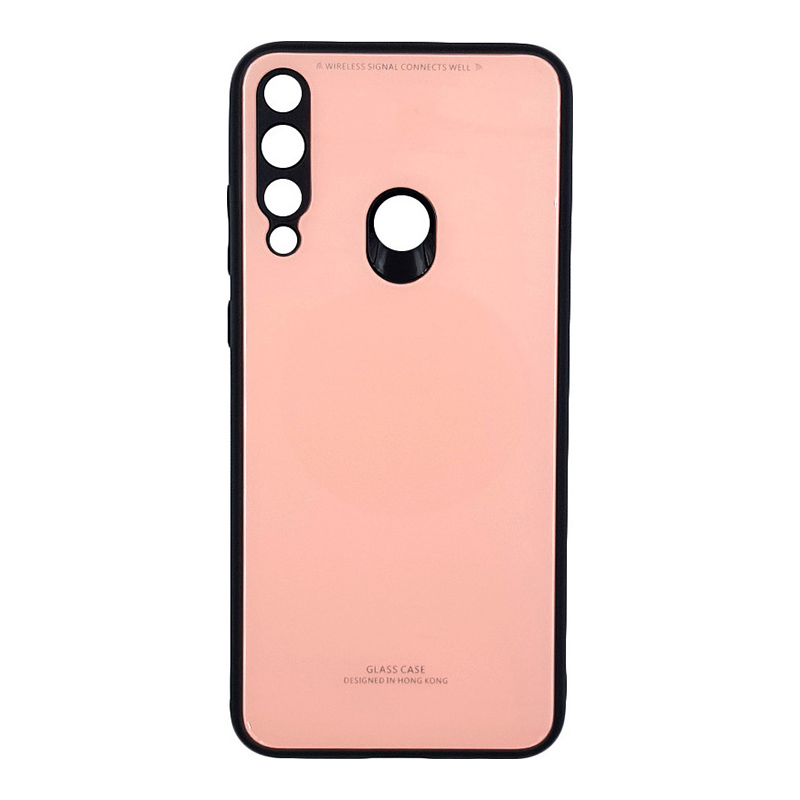 Tempered Glass Case Back Cover (Huawei Y6p) pink