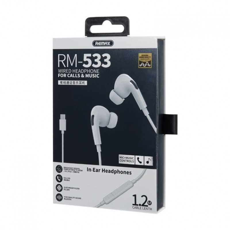 Ακουστικά Handsfree Remax AirPlus Pro Type-C (RM-533) white