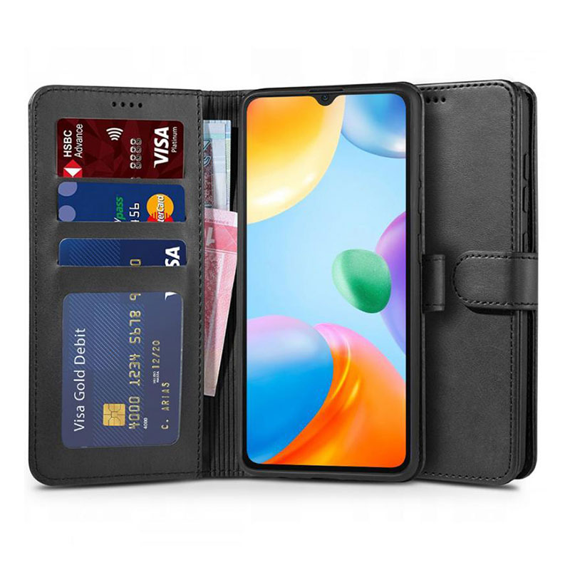 Tech-Protect Wallet Stand Book Case (Xiaomi Redmi 10C) black