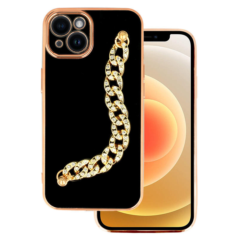 Lux Chain Series Back Cover Case (iPhone 13) design 4 black