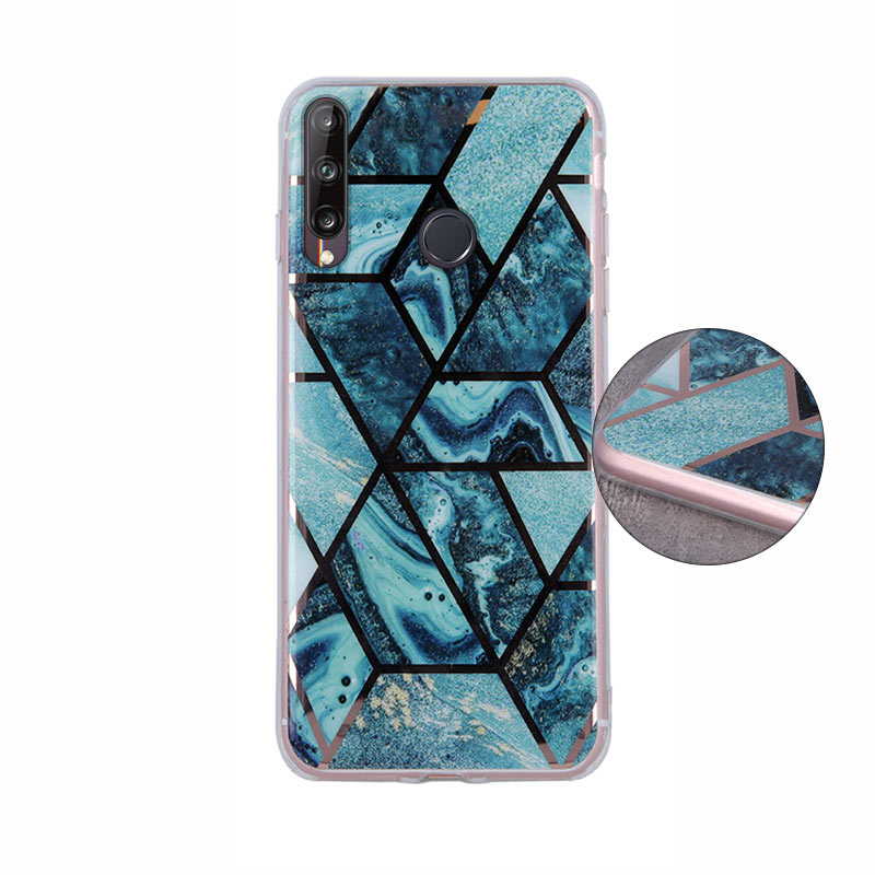 Geometric Marmur Case Back Cover (Huawei P30 Lite) dark-blue
