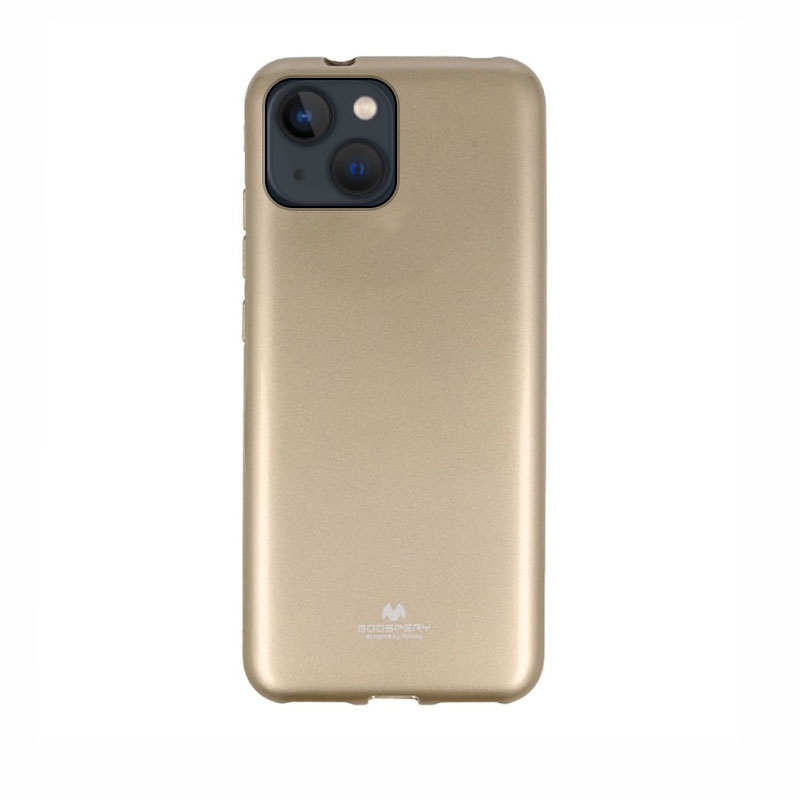 Goospery Jelly Case Back Cover (iPhone 15 Plus / 14 Plus) gold