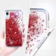 Liquid Crystal Glitter Armor Back Cover (Xiaomi Redmi 9) red