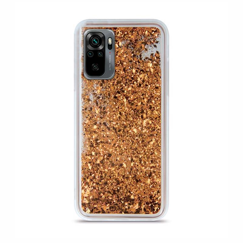 Liquid Crystal Glitter Armor Back Cover (Xiaomi Redmi Note 10 / 10S) gold