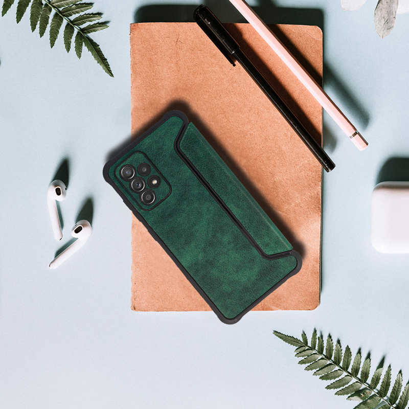 Razor Leather Book Case (Samsung Galaxy A54 5G) dark-green