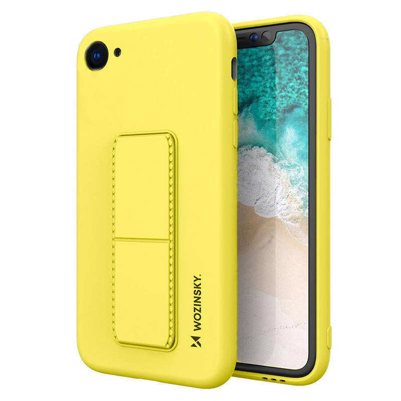 Wozinsky Kickstand Flexible Back Cover Case (iPhone SE 2 / 8 / 7) yellow