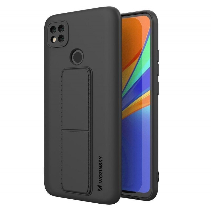 Wozinsky Kickstand Flexible Back Cover Case (Xiaomi Redmi 9C) black