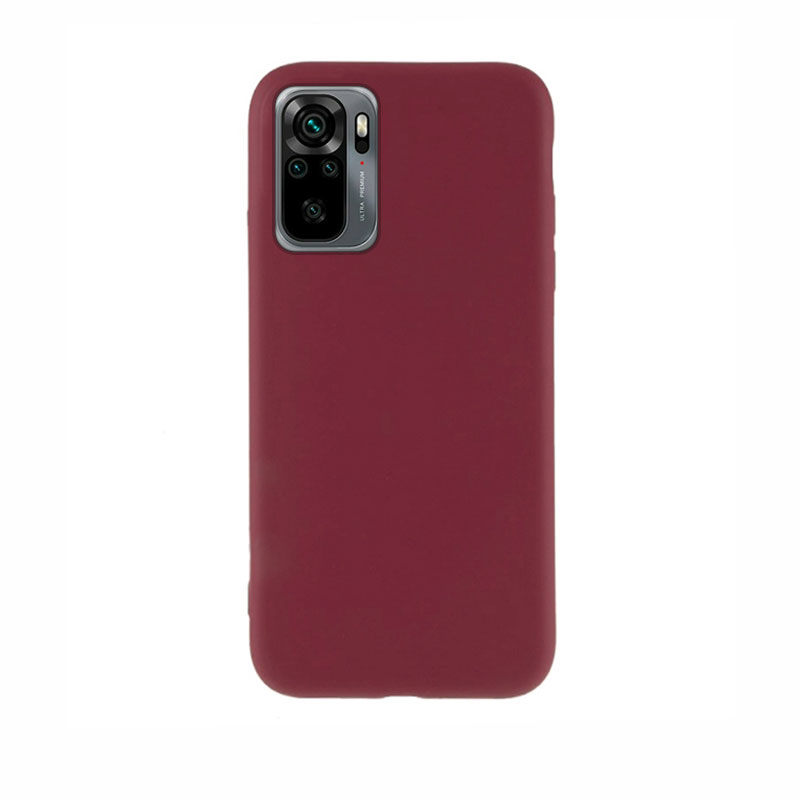 Soft Matt Case Back Cover (Xiaomi Redmi Note 10 / 10S)  burgundy