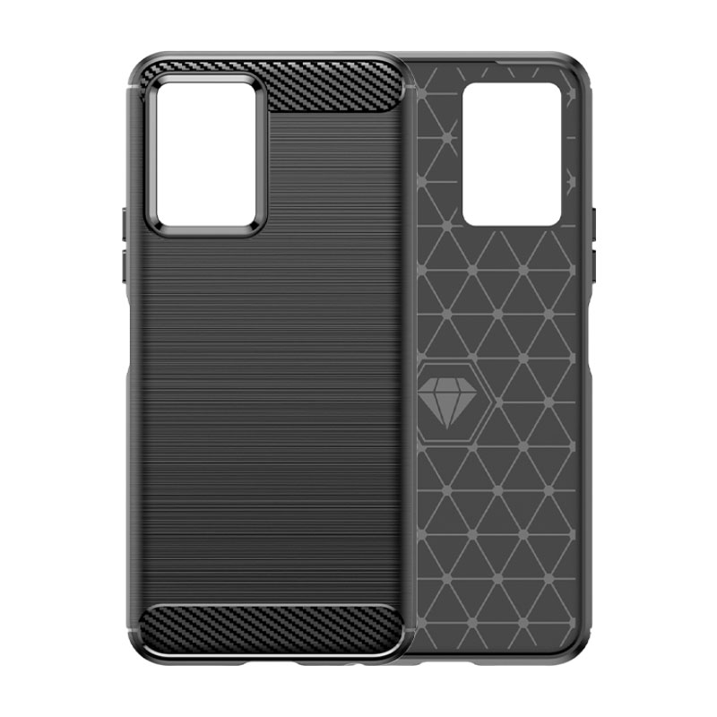 Carbon Case Back Cover (Vivo Y33S) black