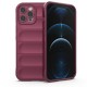 Silky Shield Back Cover Case (iPhone 12 Pro Max) burgundy