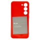Silicone Jelly Back Case (Samsung Galaxy S23 Plus) red