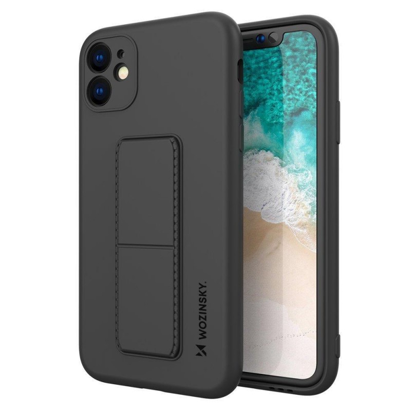 Wozinsky Kickstand Flexible Back Cover Case (iPhone 11 Pro) black