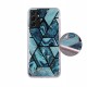 Geometric Marmur Case Back Cover (Samsung Galaxy S21 Ultra) dark-blue