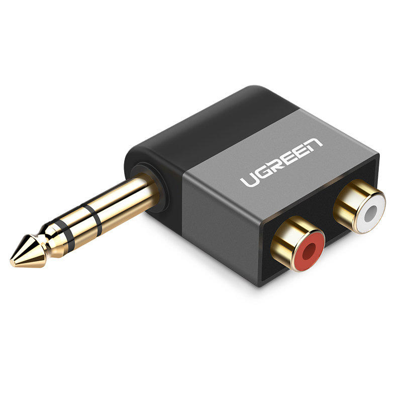 Ugreen Audio Adapter 6.35mm to 2xRCA (female) black