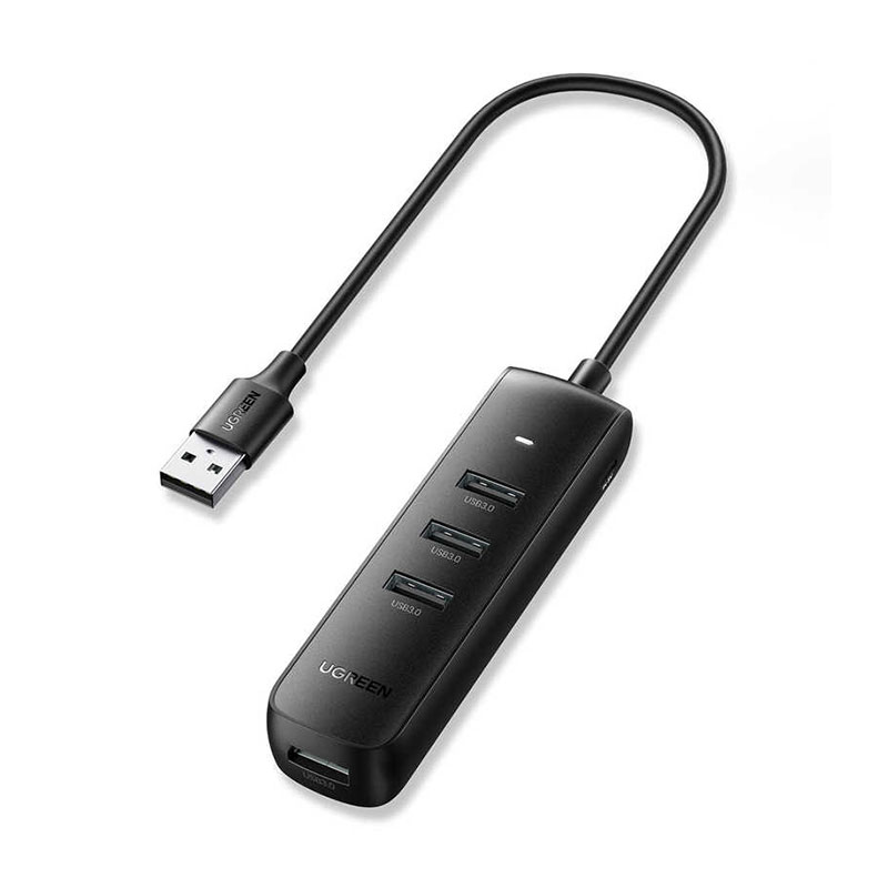 Ugreen CM416 USB HUB 4xUSB 3.0 PD DC 12V 0.25m (10915) black