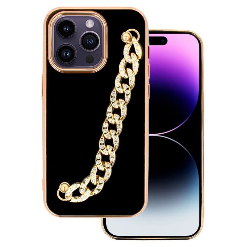 Lux Chain Series Back Cover Case (iPhone 14 Pro Max) design 4 black