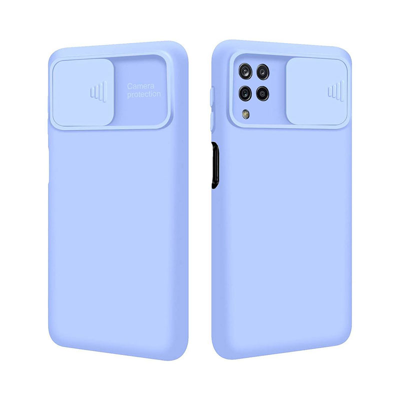 Nexeri Cam Slider Case Back Cover (Samsung Galaxy A22 4G) light-blue