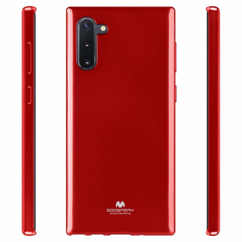 Goospery Jelly Case Back Cover (Samsung Galaxy Note 10) red