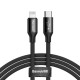 Baseus Yiven Braided Type-C / Lightning Cable 2A 1m (CATLYW-C01) black