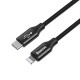 Baseus Yiven Braided Type-C / Lightning Cable 2A 1m (CATLYW-C01) black